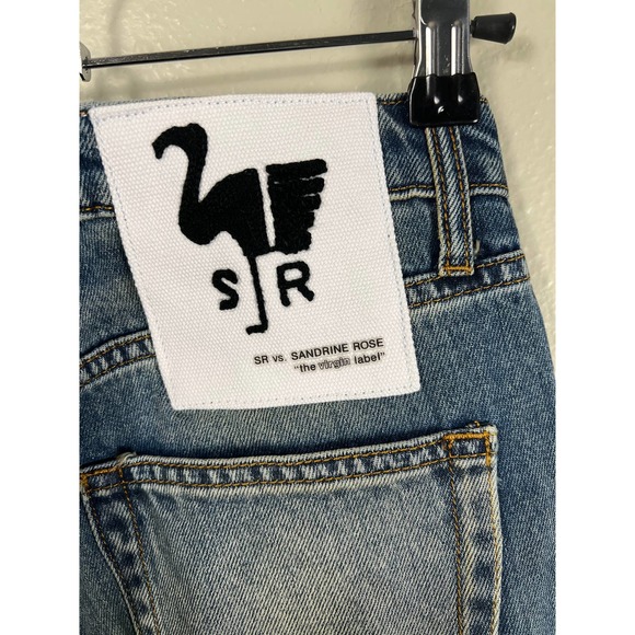 FREE PEOPLE NWT WOMEN'S 25 "THE VIRGIN LABEL" DISTRESSED SKINNY JEAN - Picture 5 of 14